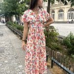 Robe longue fleurie
