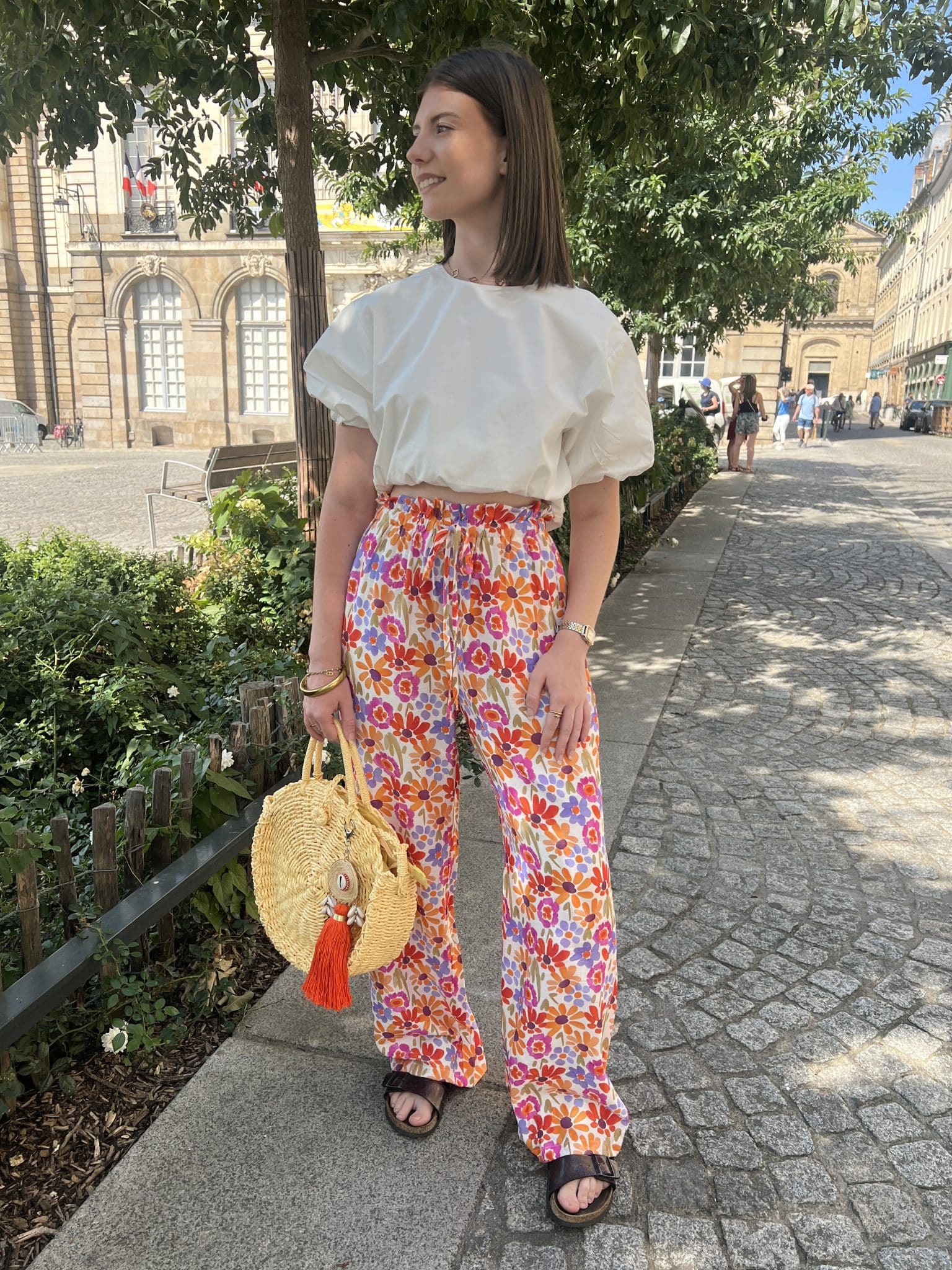 Pantalon d'été à fleurs Pantalon d'été à fleurs