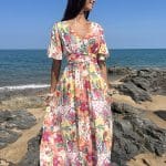 Robe fluide multicolore
