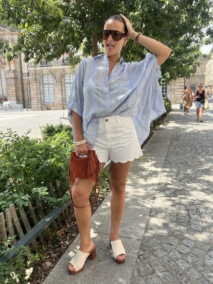 Blouse ample et fluide