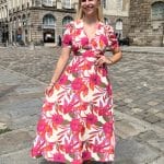 Robe à motif exotique