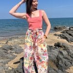 Pantalon fluide multicolore