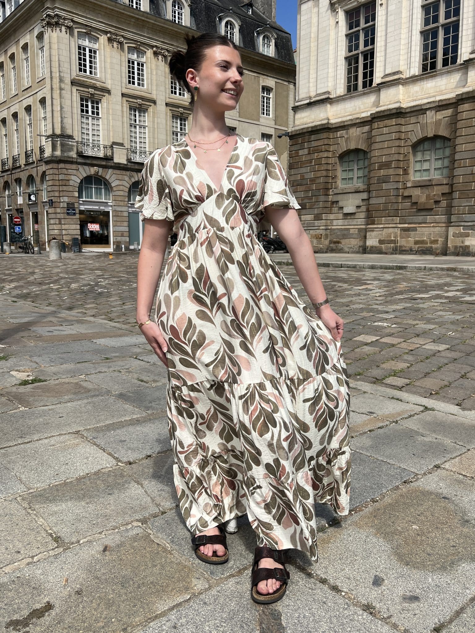 Robe à imprimé abstrait Robe à imprimé abstrait
