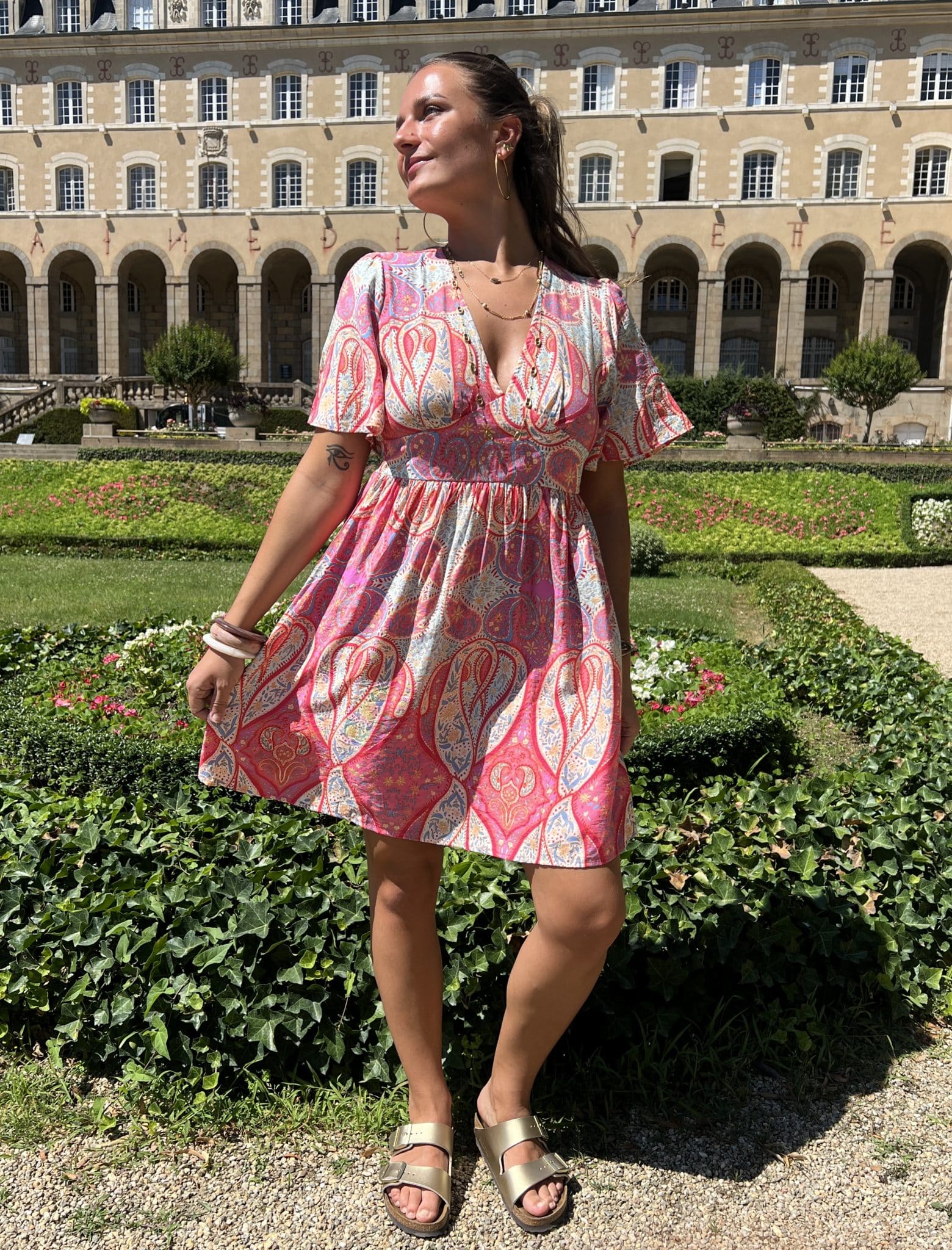 Robe courte à imprimés Robe courte à imprimés