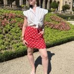 Jupe short à pois