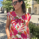 Haut pink jungle