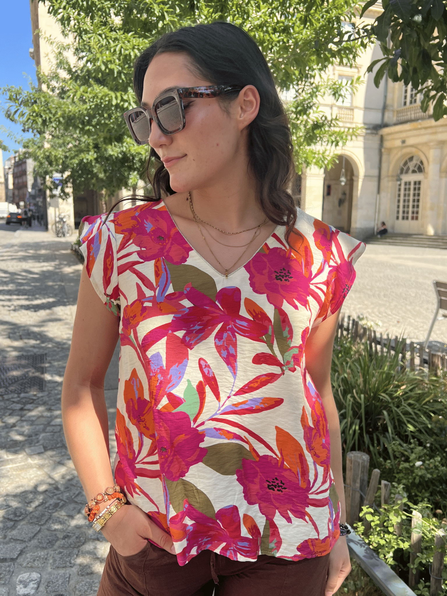 Haut pink jungle Haut pink jungle