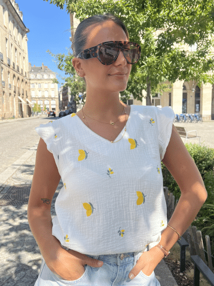 haut en gaze de coton