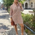 Robe à col collerette Liberty