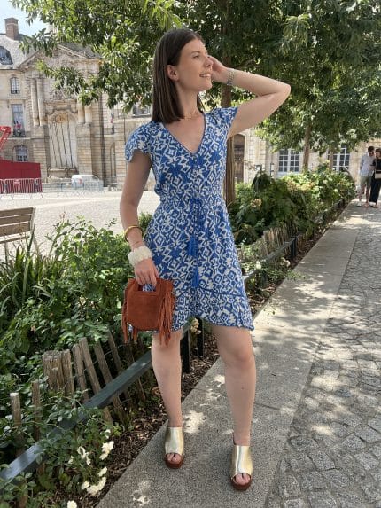 Robe dos nu à paillettes
