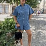 Combishort en jean