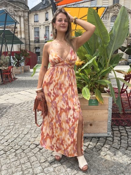 Robe longue bohème fluide