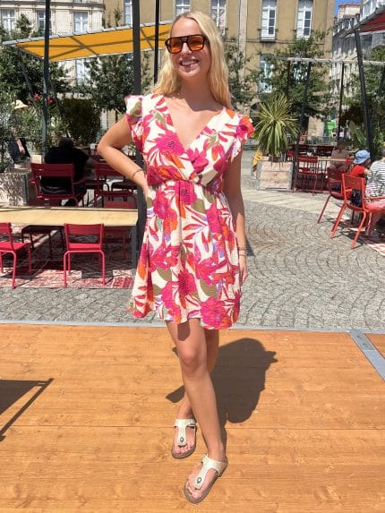Robe pink jungle