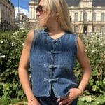 Haut en jean sans manches
