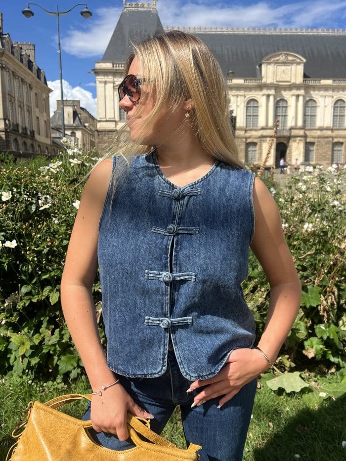 Haut en jean sans manches Haut en jean sans manches