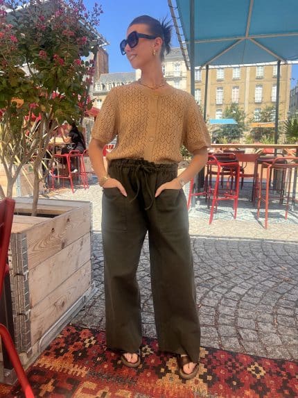 Pantalon 7/8 large