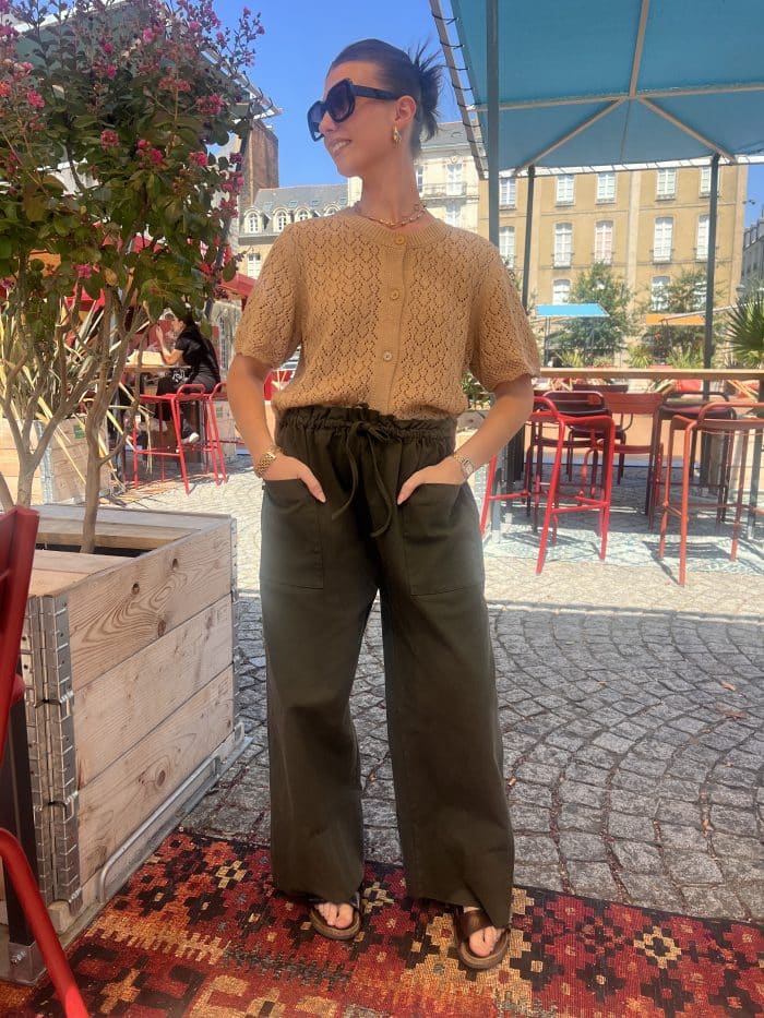 Pantalon 7/8 large Pantalon 7/8 large