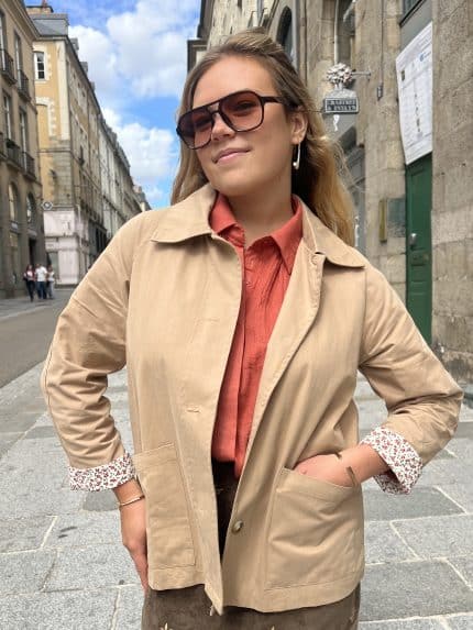 Trench court beige