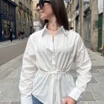 Chemise avec lien à la taille