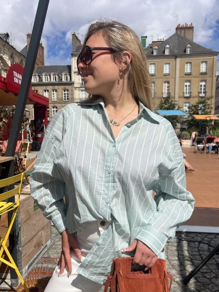 Chemise oversize a rayures