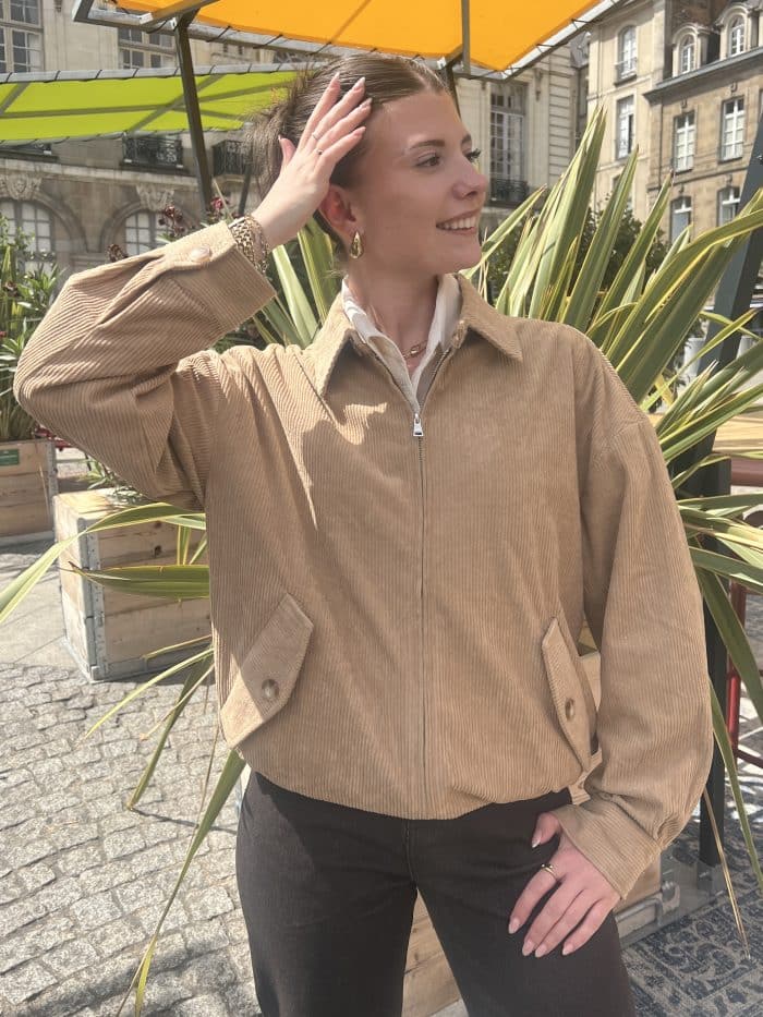 Veste en velour côtelé