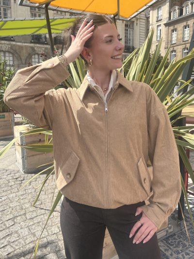 Veste en velour côtelé