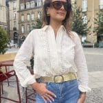 Chemise en broderie anglaise