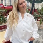 Chemisier avec détails ajourés