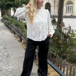 Pantalon coupe droite à pinces