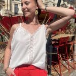 Débardeur avec dentelle