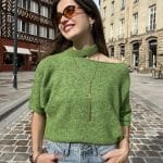 Pull Asymétrique Découpe Col