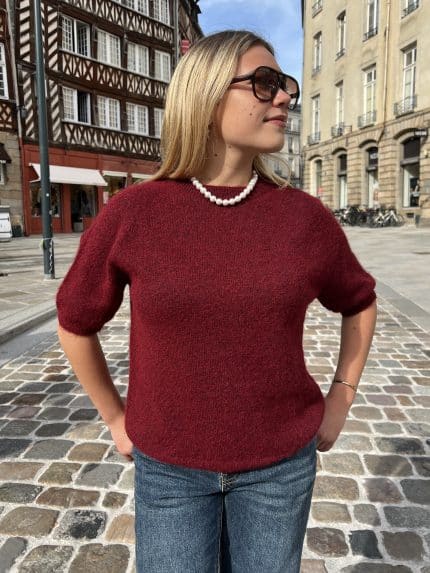 Pull Mailles Courtes Col Rond