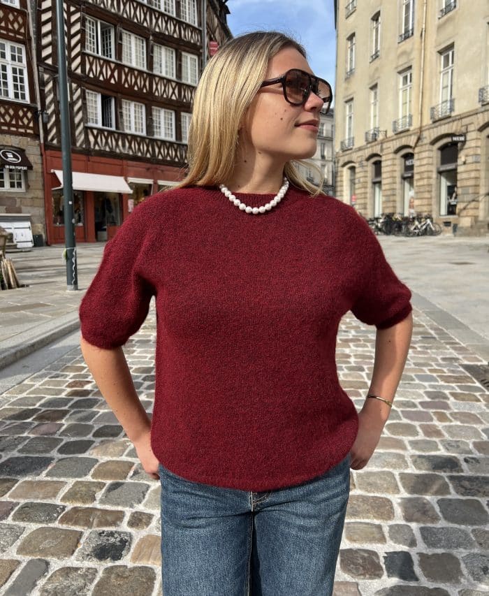 Pull Mailles Courtes Col Rond