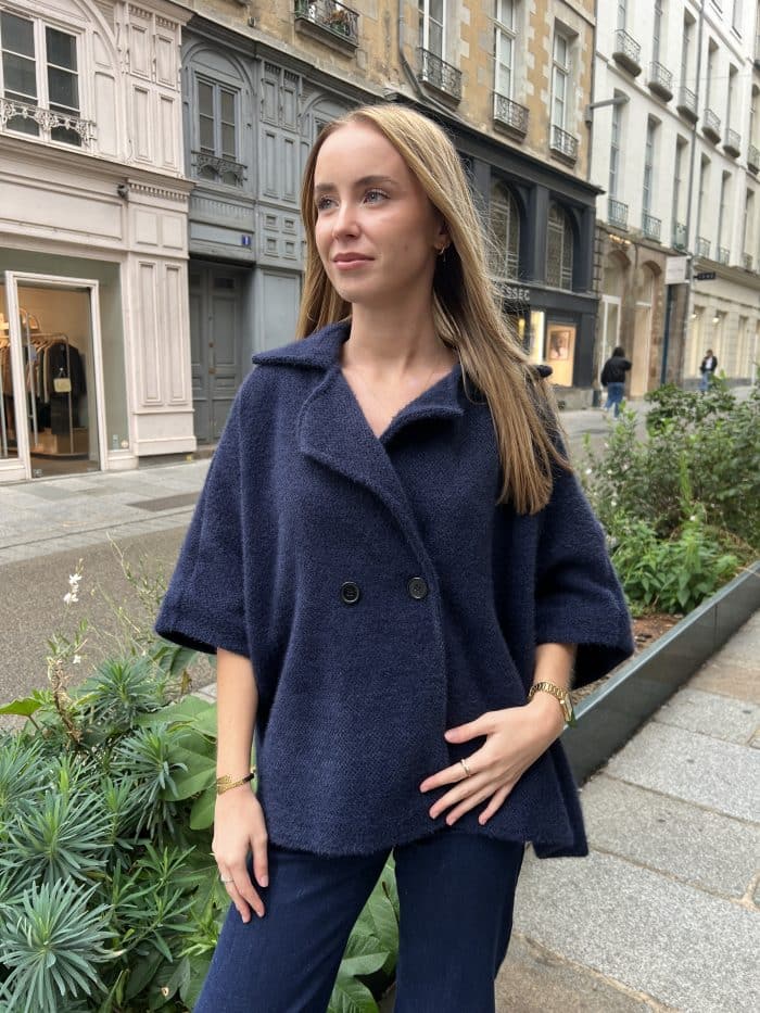 Cape Manteau Oversize en Maille