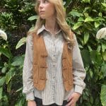 Veste courte en suédine